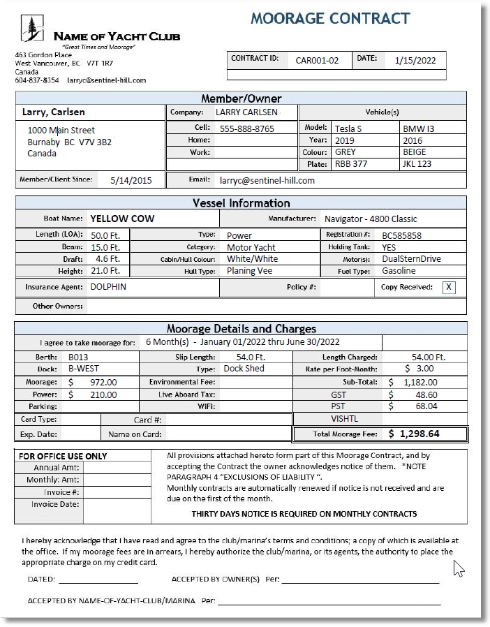 Sample Contract